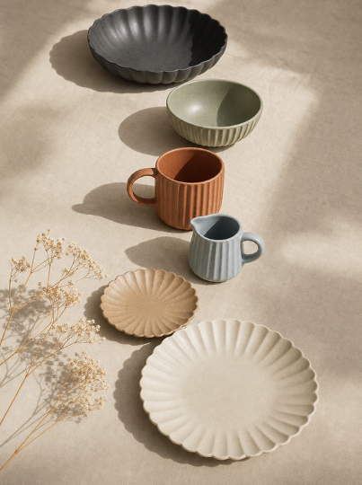 Table top ceramics styling