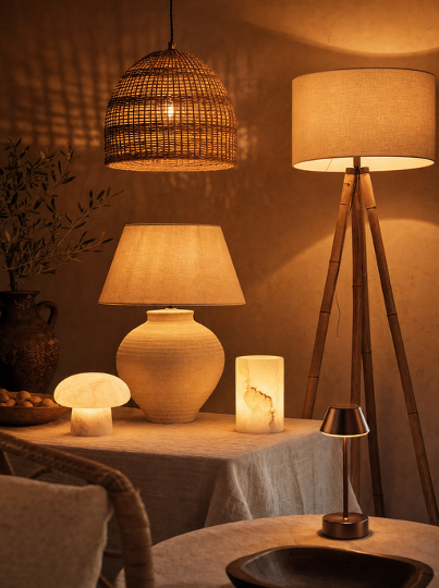 Warm ambient lighting product styling